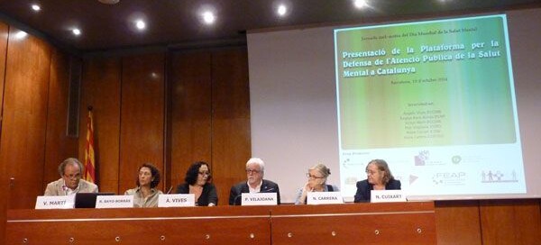 Presentació Plataforma per la Defensa de l'Atenció Pública en Salut Mental a Catalunya