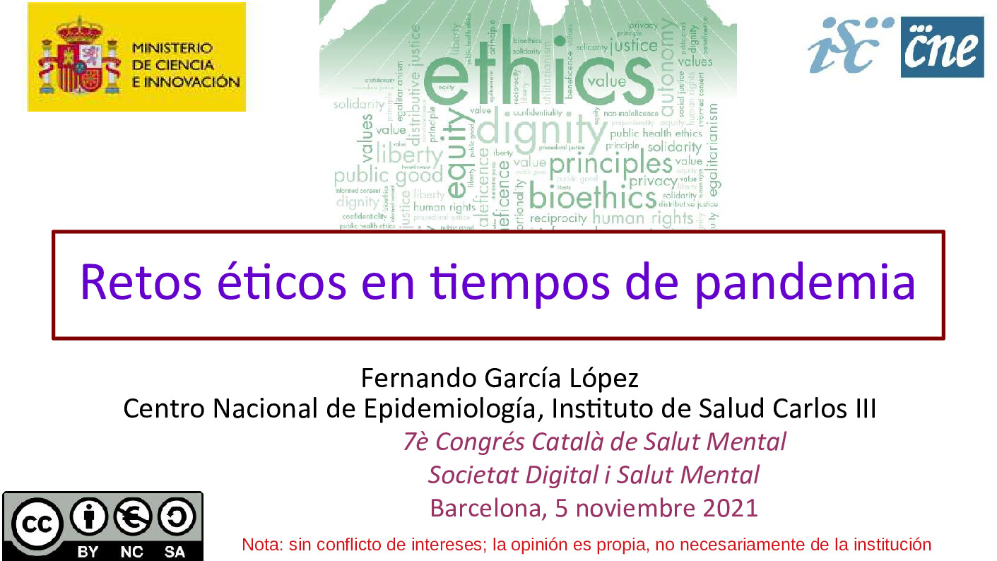 Reptes ètics en temps de pandèmia